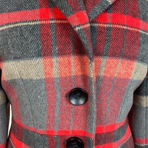 Stetson Ladies Collection,1498 Coat/Jacket grey wool, plaid, Size S, western - Picture 9 of 12